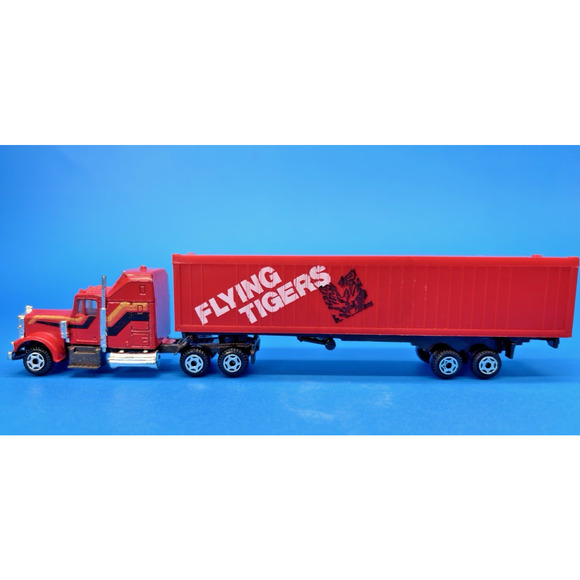 Vintage Zee Toys K-3 FLYING TIGER HO scale model Semi-Tractor Truck Trailer - Picture 8 of 9